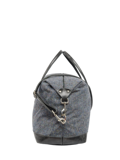 Harris Tweed Luggage Bag BC1 (Black Leather)