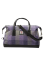 Harris Tweed Luggage Bag - HB156 (Black Leather)
