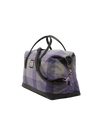 Harris Tweed Luggage Bag - HB156 (Black Leather)