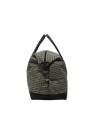 Harris Tweed Luggage Bag - HO63 (Black Leather)