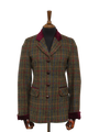 Harris Tweed Maggie Jacket Green/Burgundy Multi
