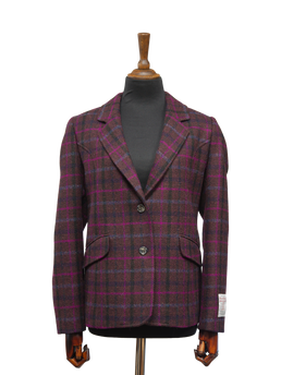Harris Tweed Millie Jacket Brown/Magenta Multi