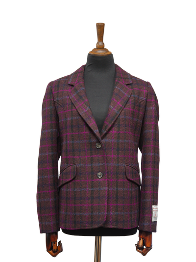 Harris Tweed Millie Jacket Brown/Magenta Multi