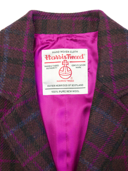 Harris Tweed Millie Jacket Brown/Magenta Multi