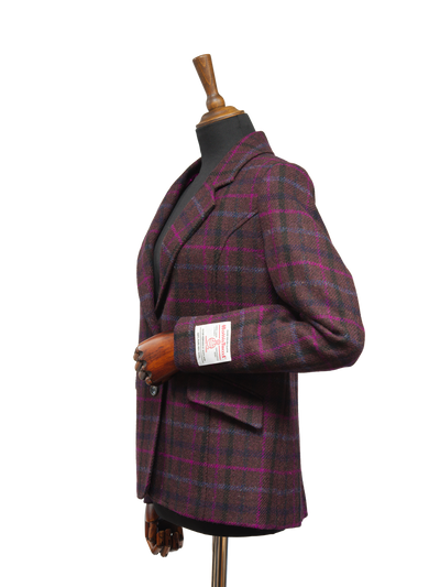 Harris Tweed Millie Jacket Brown/Magenta Multi