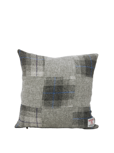 Harris Tweed Patchwork Cushion - A0187 & 306