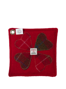 Harris Tweed Pot Stand Clover (Red)