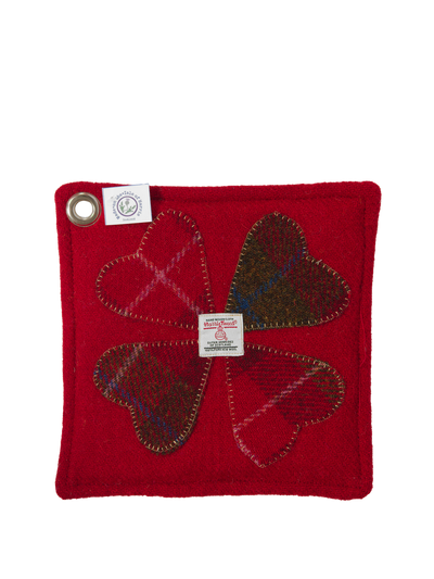 Harris Tweed Pot Stand Clover (Red)