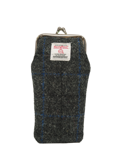 Harris Tweed Spectacle Case - GreyWindowpane