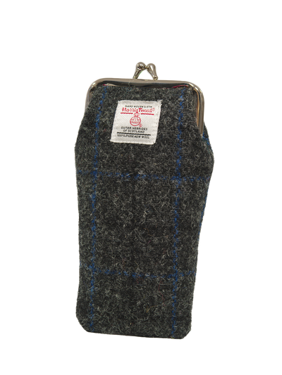 Harris Tweed Spectacle Case - GreyWindowpane