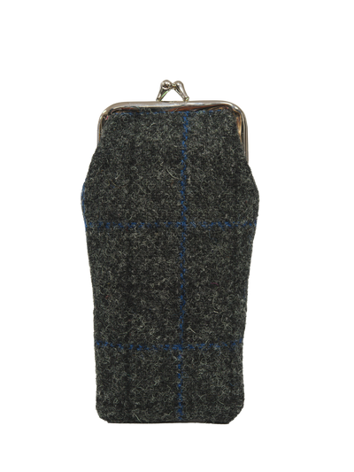 Harris Tweed Spectacle Case - GreyWindowpane