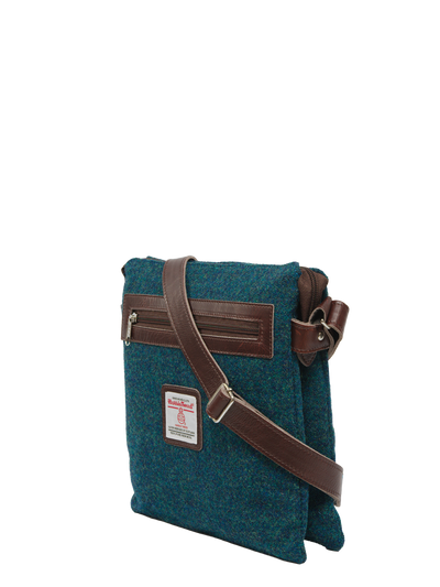 Harris Tweed St Clements Bag - 334 (Brown Leather)