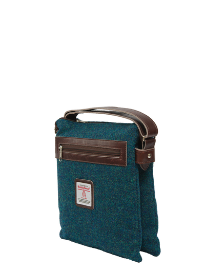 Harris Tweed St Clements Bag - 334 (Brown Leather)