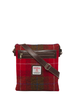 Harris Tweed St Clements Bag - A001 (Brown Leather)