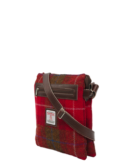 Harris Tweed St Clements Bag - A001 (Brown Leather)