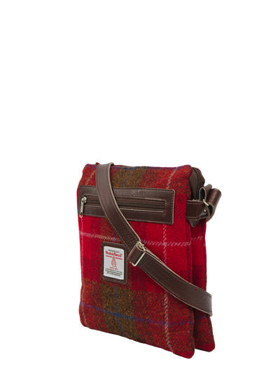 Harris Tweed St Clements Bag - A001 (Brown Leather)