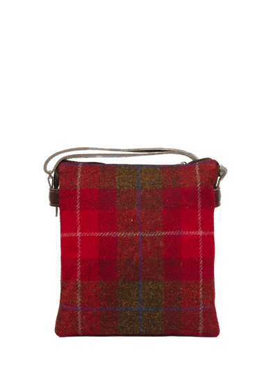 Harris Tweed St Clements Bag - A001 (Brown Leather)