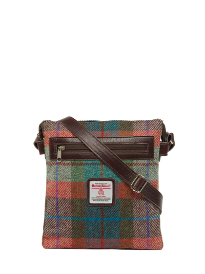 Harris Tweed St Clements Bag - A0112 (Brown Leather)