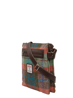 Harris Tweed St Clements Bag A0112 (Brown Leather)