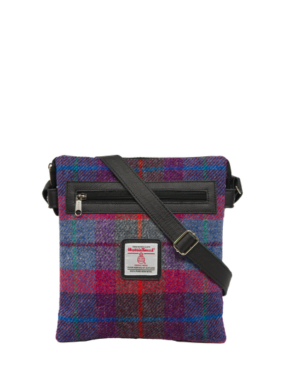 Harris Tweed St Clements Bag - A0115 (Black Leather)
