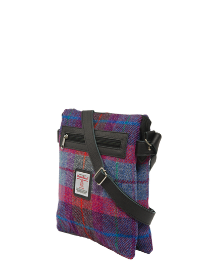 Harris Tweed St Clements Bag - A0115 (Black Leather)