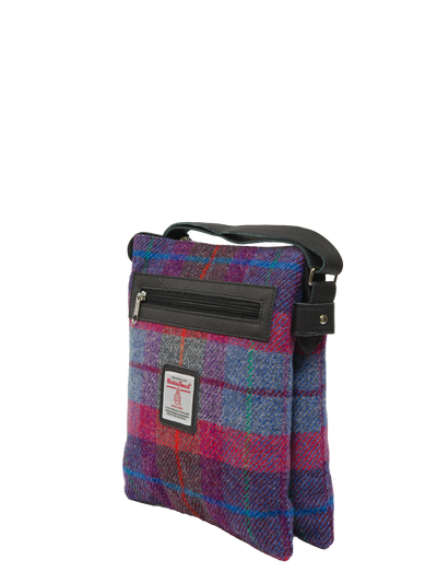 Harris Tweed St Clements Bag - A0115 (Black Leather)