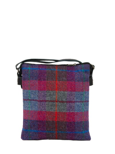 Harris Tweed St Clements Bag - A0115 (Black Leather)