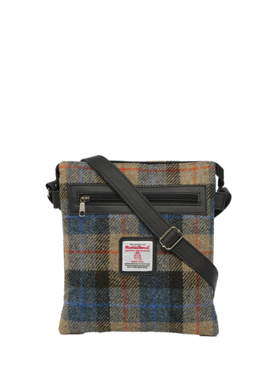 Harris Tweed St Clements Bag - A0162 (Black Leather)