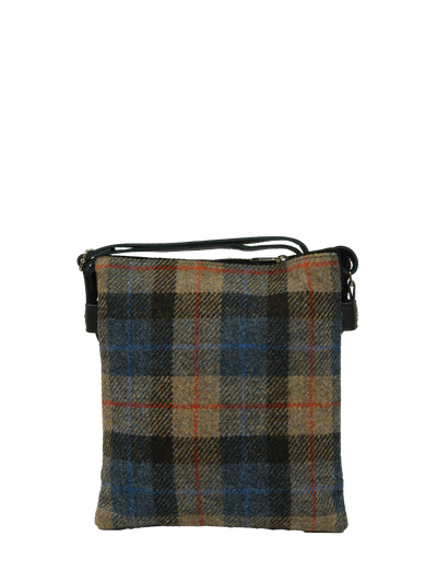 Harris Tweed St Clements Bag - A0162 (Black Leather)