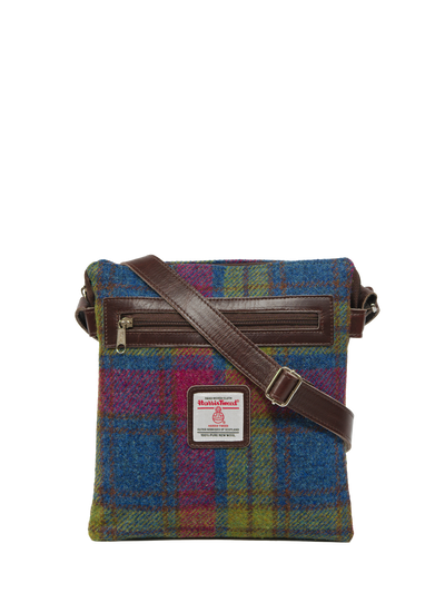 Harris Tweed St Clements Bag - A0195 (Brown Leather)