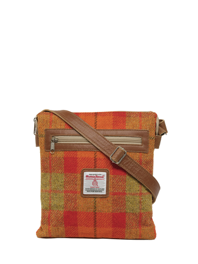 Harris Tweed St Clements Bag - A0196 (Tan Leather)