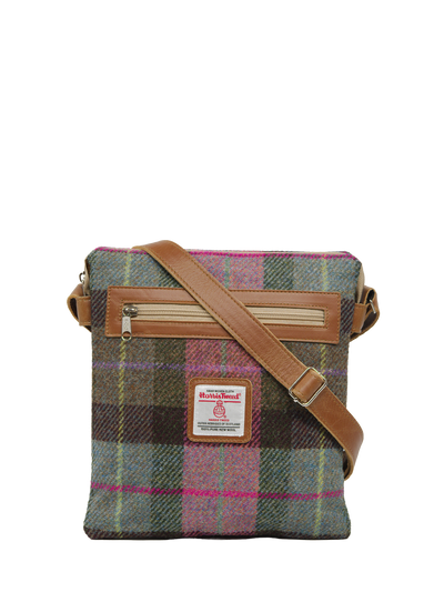 Harris Tweed St Clements Bag - A0254 (Tan Leather)