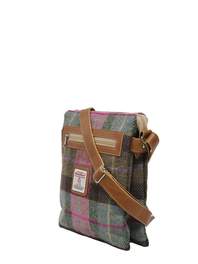 Harris Tweed St Clements Bag - A0254 (Tan Leather)