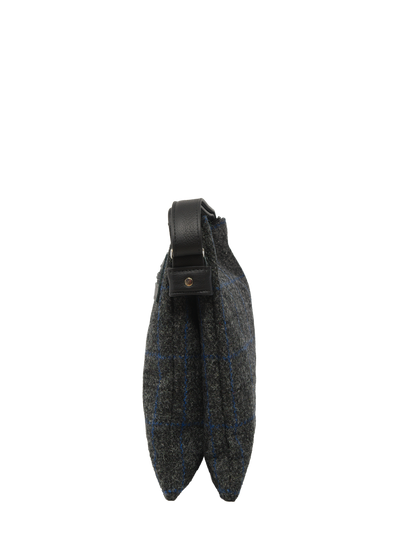 Harris Tweed St Clements Bag A0255 (Black Leather)