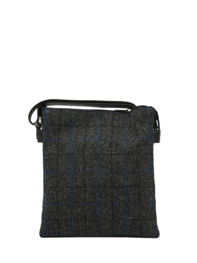 Harris Tweed St Clements Bag A0255 (Black Leather)