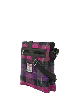 Harris Tweed St Clements Bag - A0257 (Black Leather)