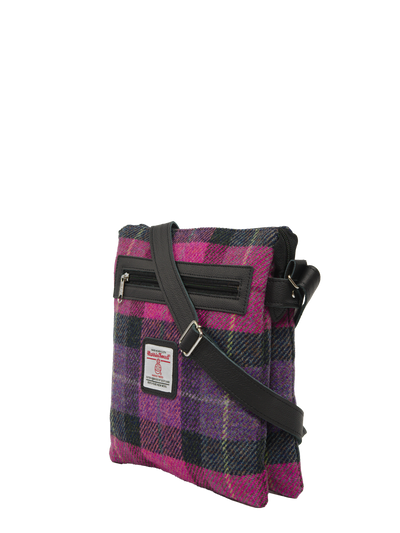 Harris Tweed St Clements Bag - A0257 (Black Leather)
