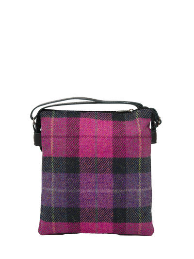 Harris Tweed St Clements Bag - A0257 (Black Leather)
