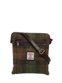 Harris Tweed St Clements Bag A086 (Brown Leather)
