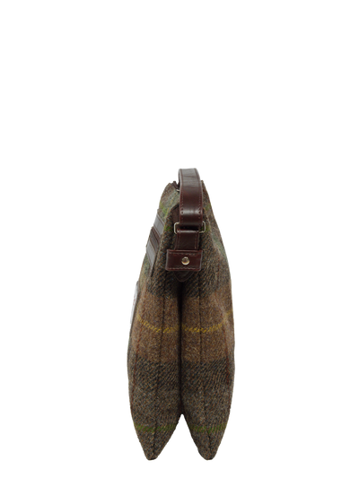 Harris Tweed St Clements Bag A086 (Brown Leather)