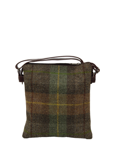 Harris Tweed St Clements Bag A086 (Brown Leather)