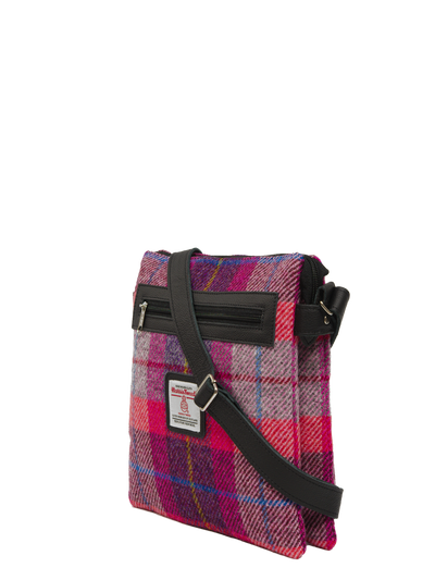 Harris Tweed St Clements Bag - A088 (Black Leather)