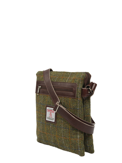 Harris Tweed St Clements Bag - HB103 (Brown Leather)