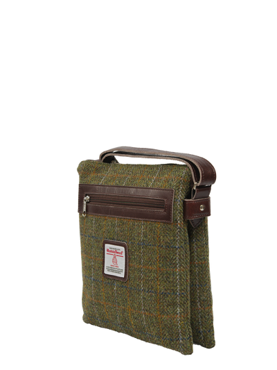 Harris Tweed St Clements Bag - HB103 (Brown Leather)