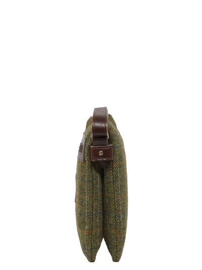 Harris Tweed St Clements Bag - HB103 (Brown Leather)