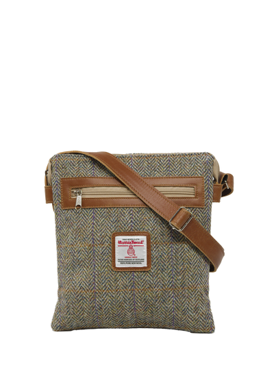 Harris Tweed St Clements Bag - HB107 (Tan Leather)
