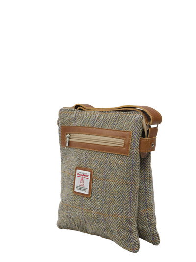 Harris Tweed St Clements Bag - HB107 (Tan Leather)