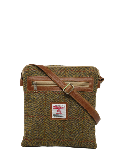 Harris Tweed St Clements Bag - HB67 (Tan Leather)
