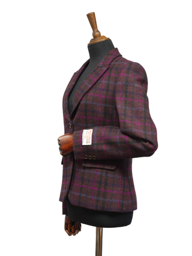 Harris Tweed Tammy Jacket - Plum/Magenta Multi