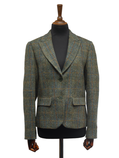 Harris Tweed Tammy Jacket Green Herringbone w/OC